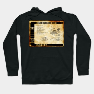 Parchment Showing Space Dock Yard Tug Hoodie